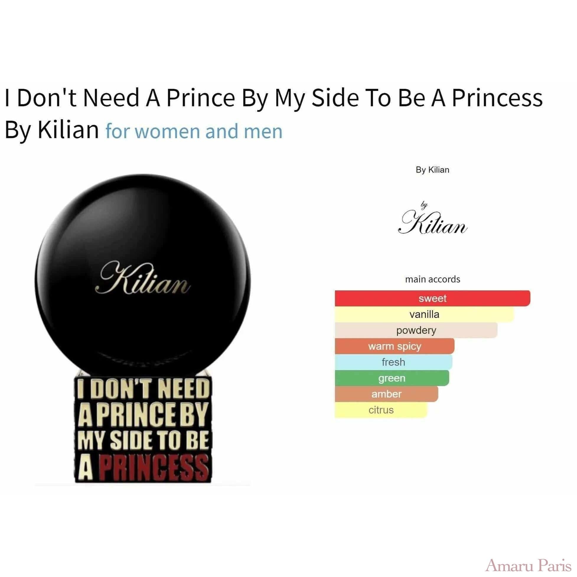 I Don't Need A Prince By My Side To Be A Princess By Kilian for women and men Decant Fragrance Samples - ParfumAmaruParis