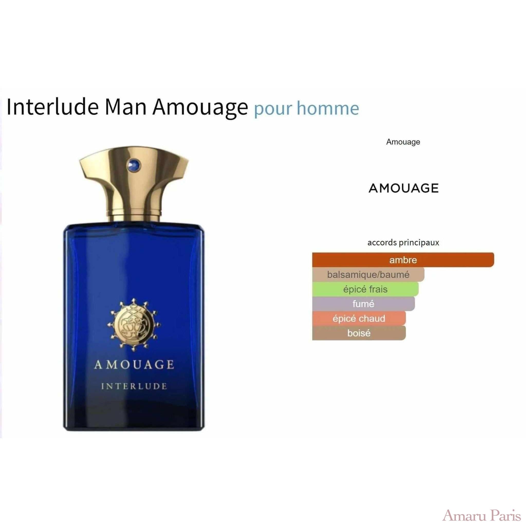 Interlude Man Amouage for men Decant Fragrance Samples - ParfumAmaruParis