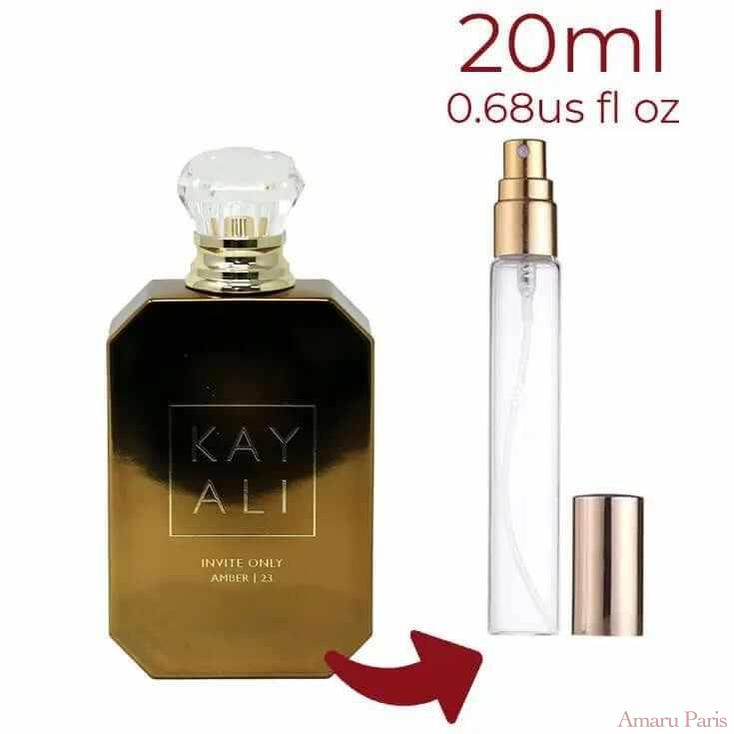 Invite Only Amber | 23 Kayali Fragrances for women and men Decant Fragrance Samples - ParfumAmaruParis