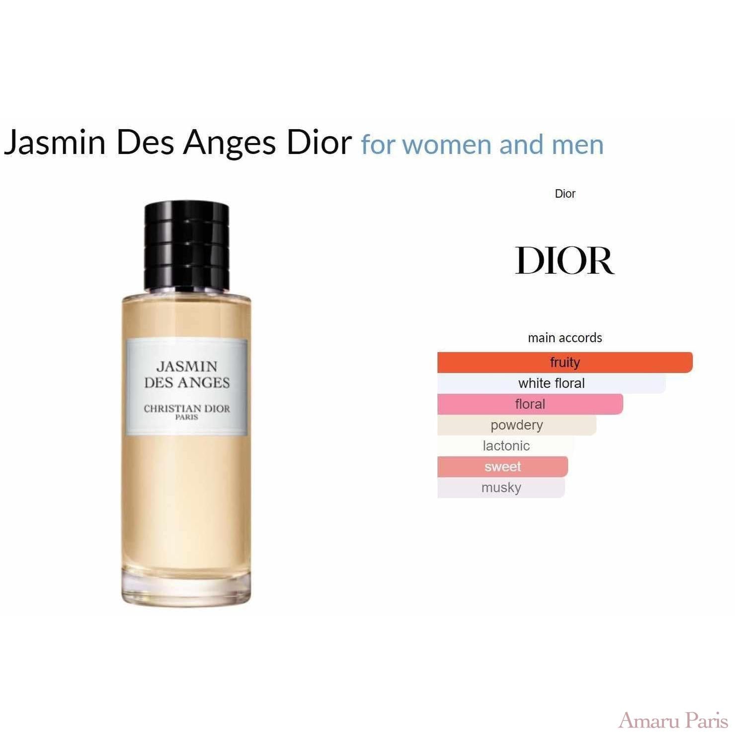 Jasmin Des Anges Dior for women and men - ParfumAmaruParis