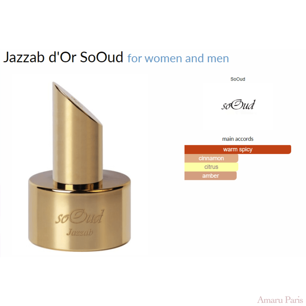 Jazzab d'Or SoOud for women and men - ParfumAmaruParis