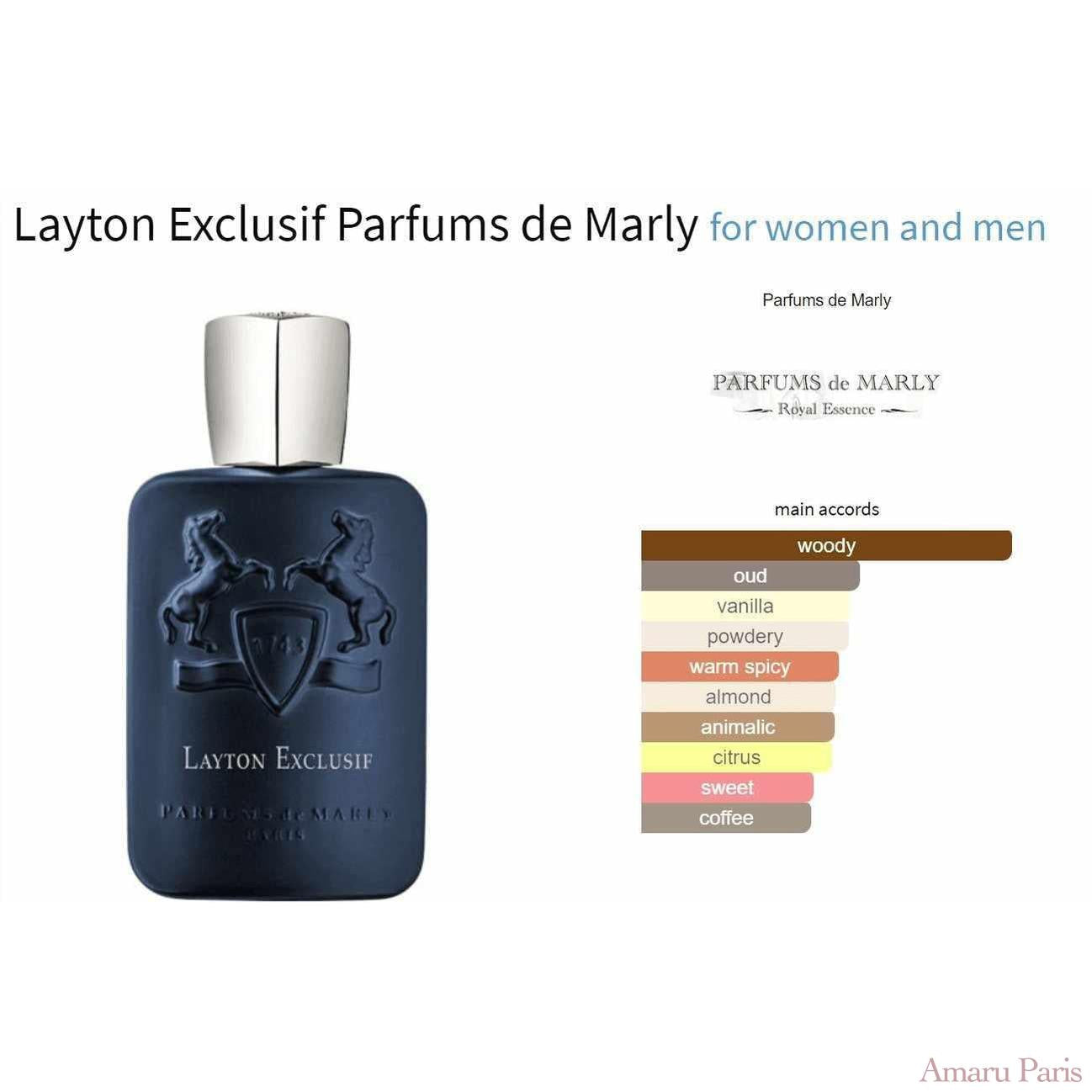 Layton Exclusif Parfums de Marly for women and men Decant Fragrance Samples - ParfumAmaruParis