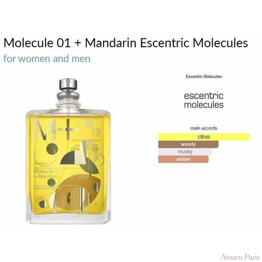 Molecule 01 + Mandarin Escentric Molecules for women and men - ParfumAmaruParis