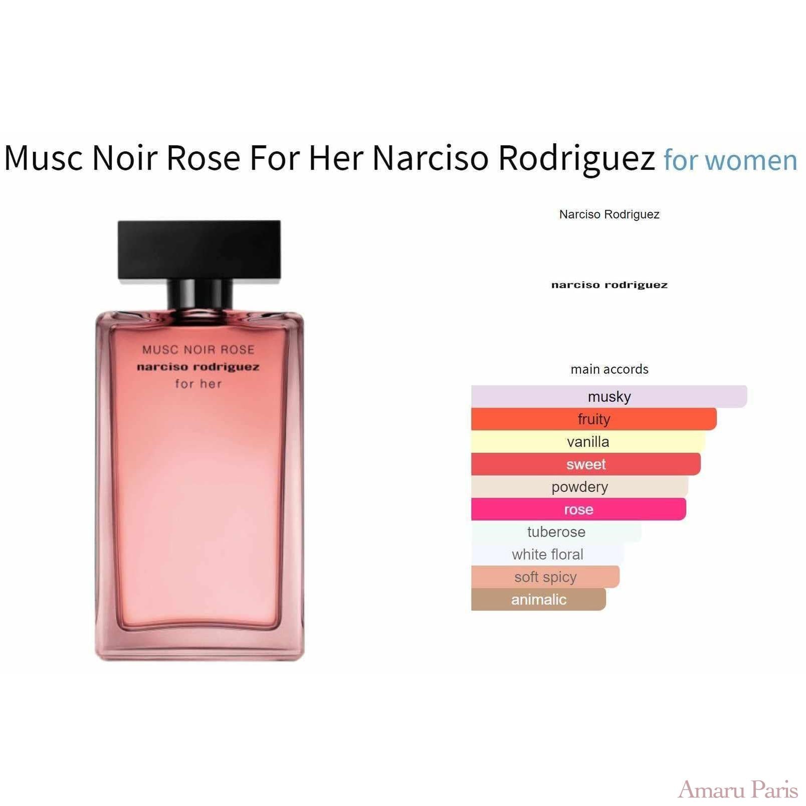 Musc Noir Rose For Her Narciso Rodriguez for women - AmaruParis