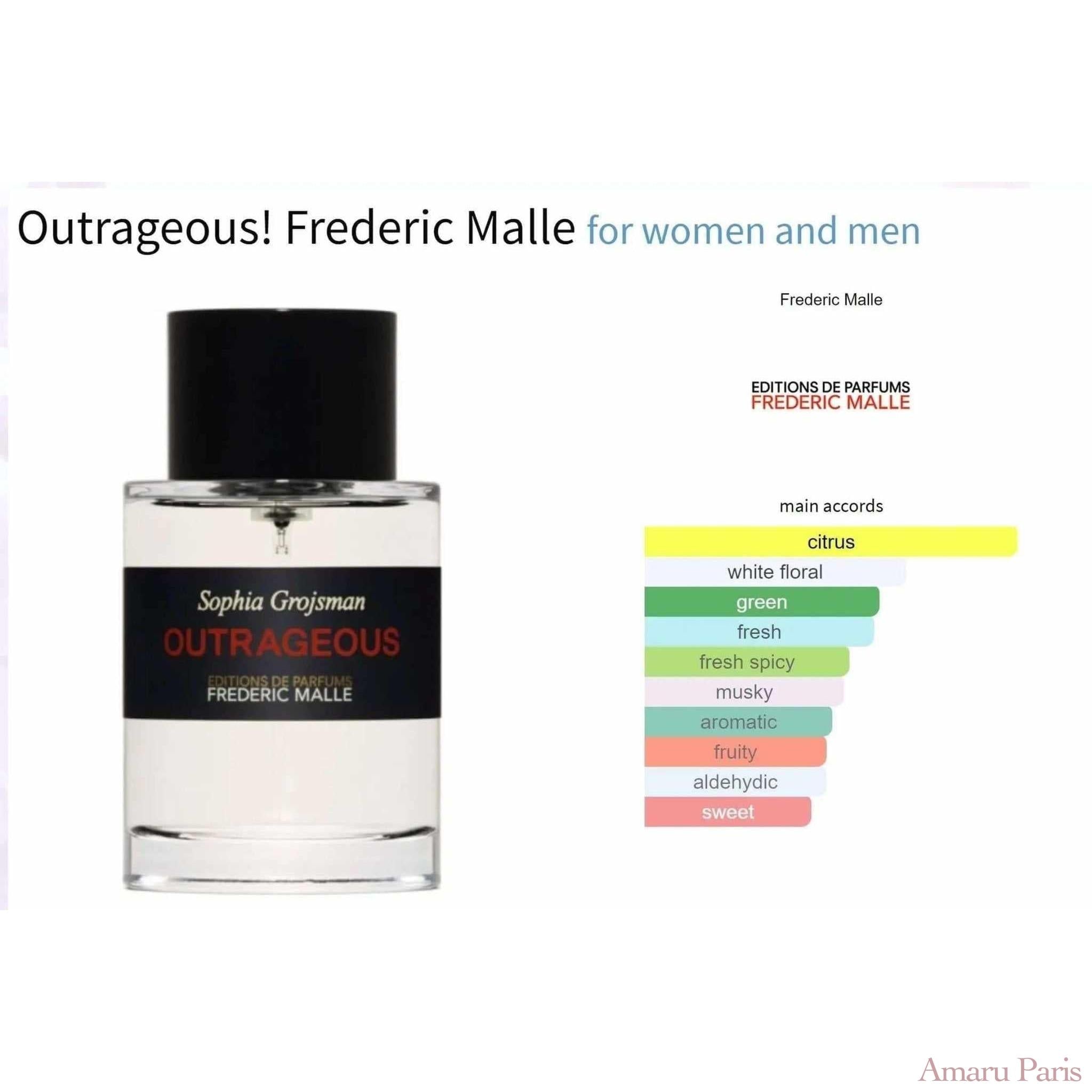 Outrageous! Frederic Malle for women and men Decant Fragrance Samples - ParfumAmaruParis