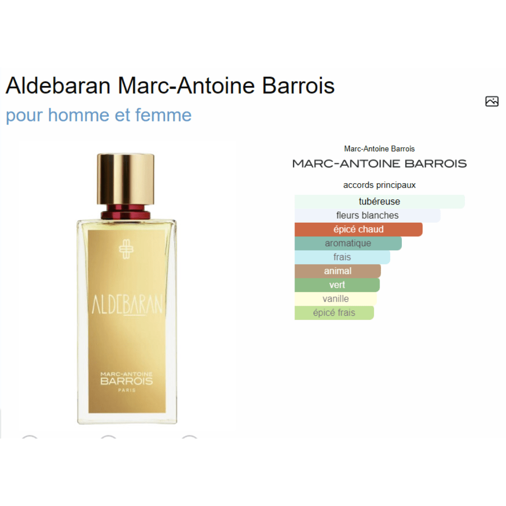 Parfum Aldebaran Marc - Antoine Barrois unisexe - ParfumAmaruParis