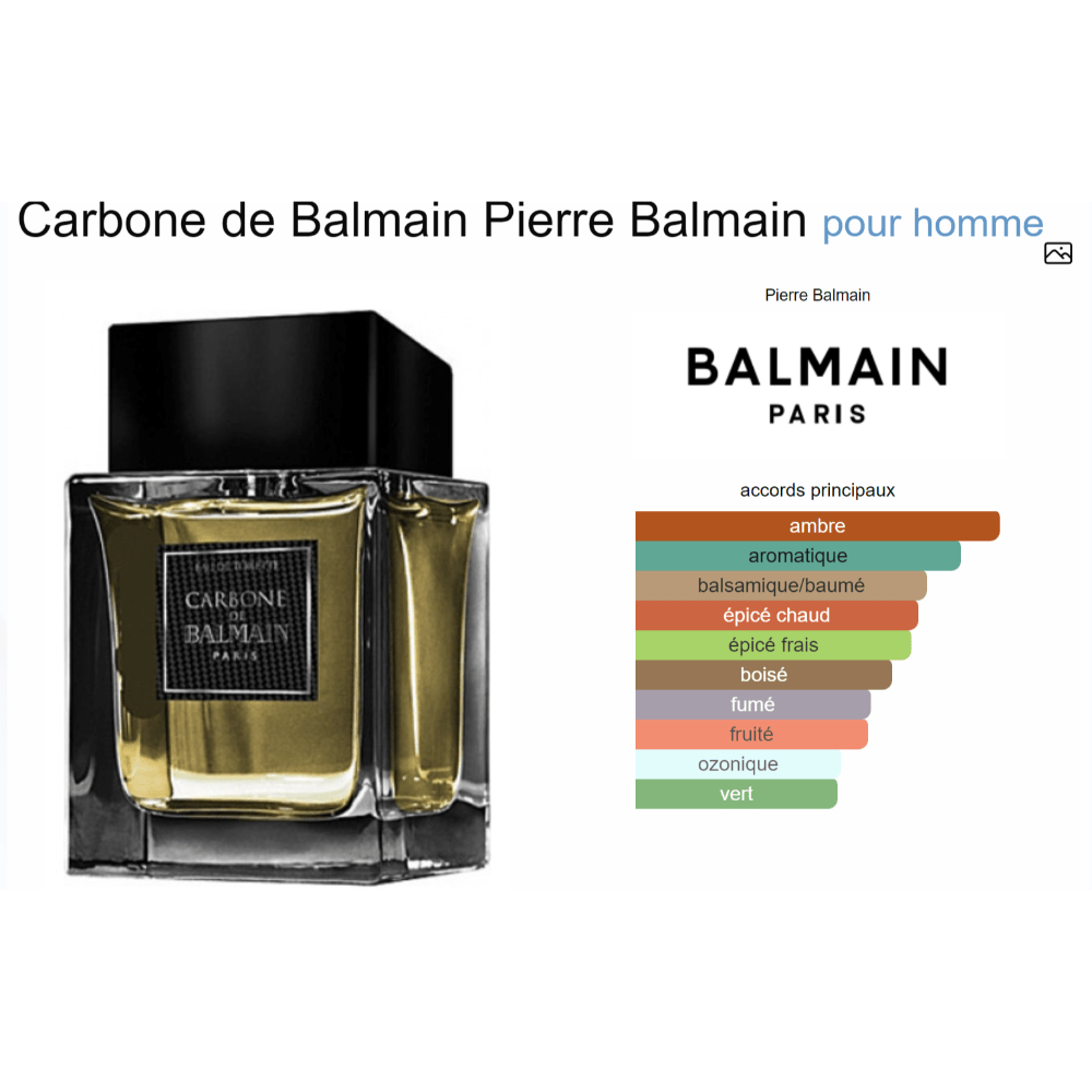Parfum Carbone de Balmain Pierre Balmain pour homme - ParfumAmaruParis