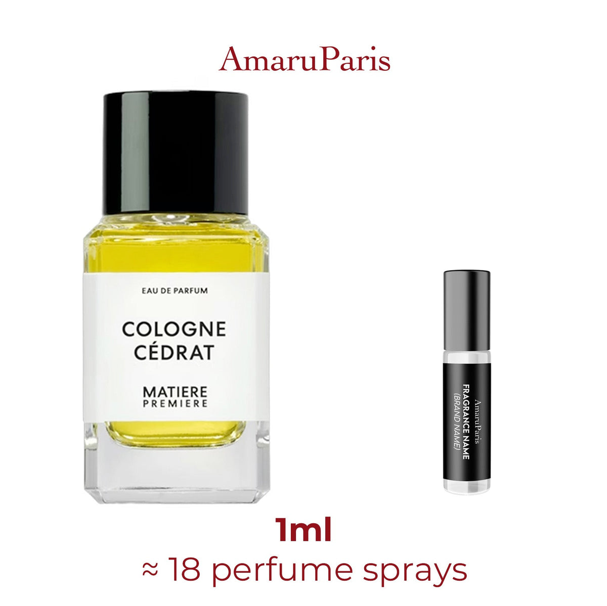 Parfum Cologne Cédrat Matière Première unisexe - ParfumAmaruParis