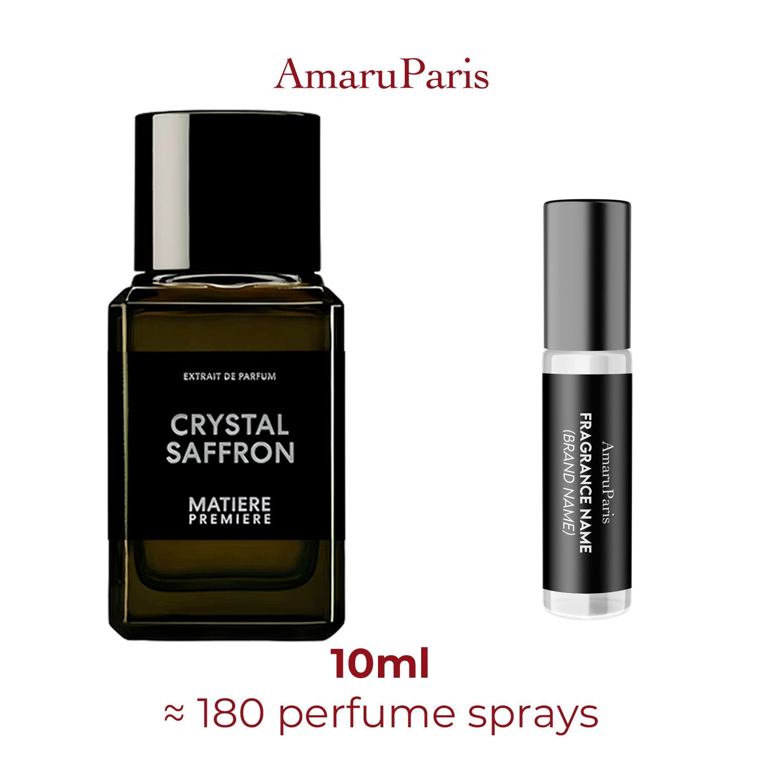 Parfum Crystal Saffron Extrait Matiere Premiere unisexe - ParfumAmaruParis