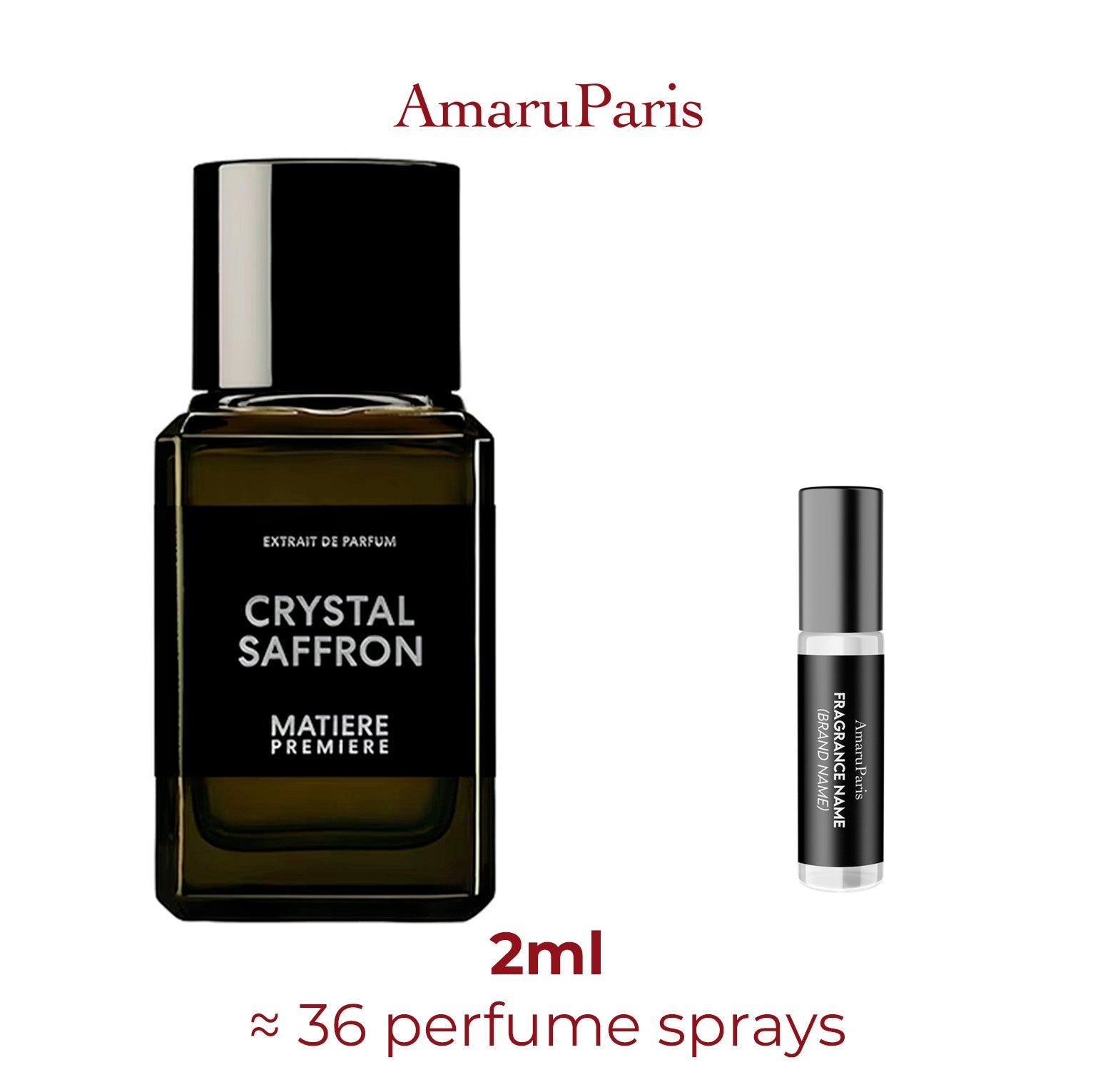 Parfum Crystal Saffron Extrait Matiere Premiere unisexe - ParfumAmaruParis