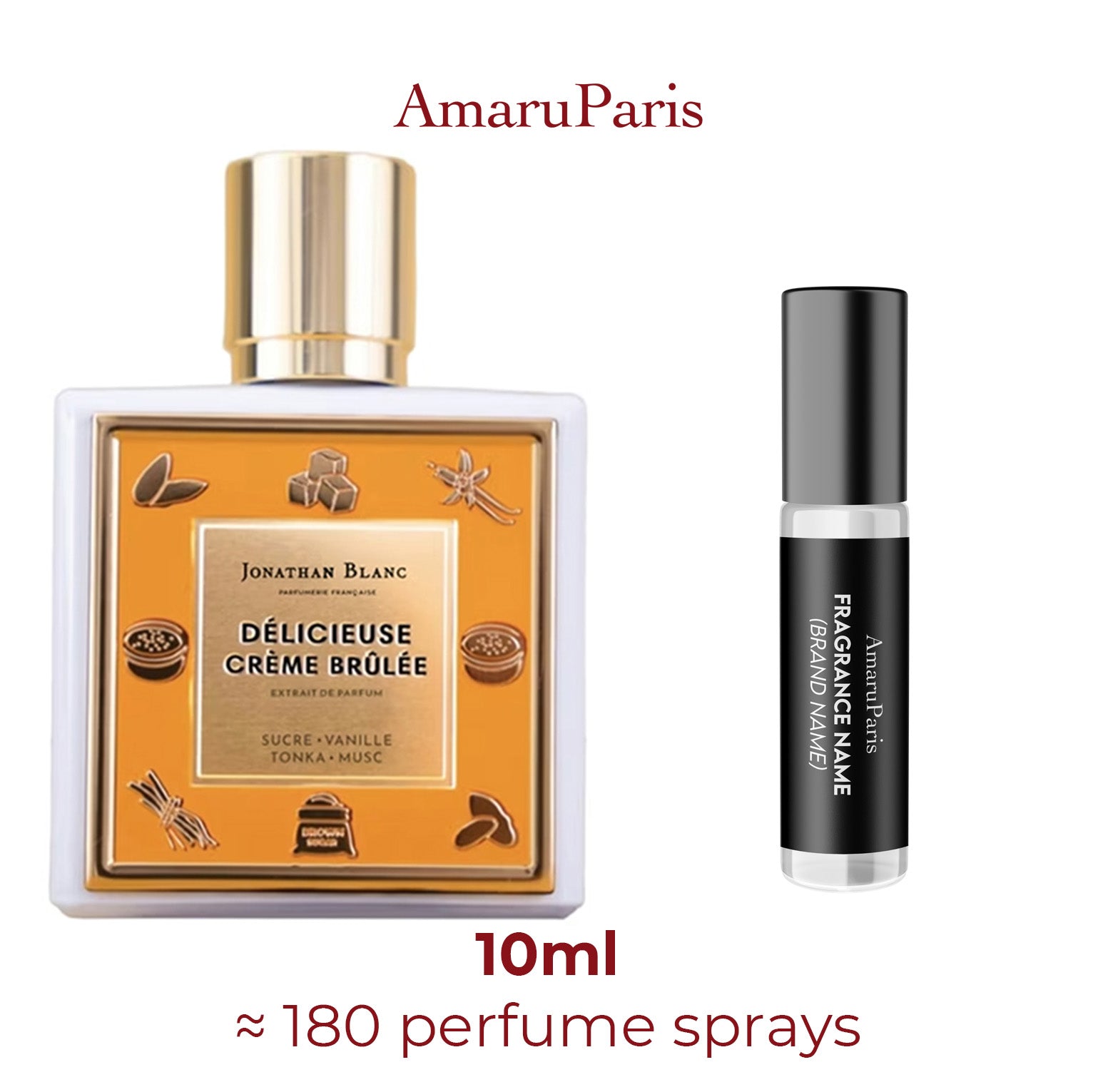 Parfum Délicieuse Crème Brulée Jonathan Blanc unisexe - ParfumAmaruParis
