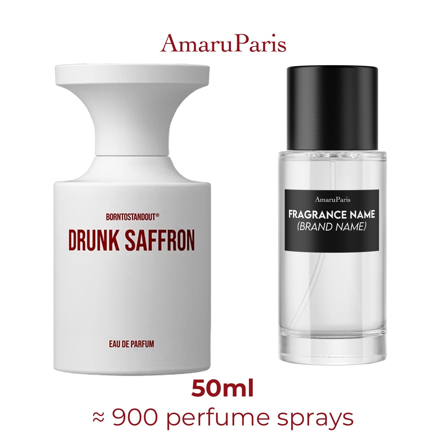 Parfum Drunk Saffron BORNTOSTANDOUT® unisexe - ParfumAmaruParis