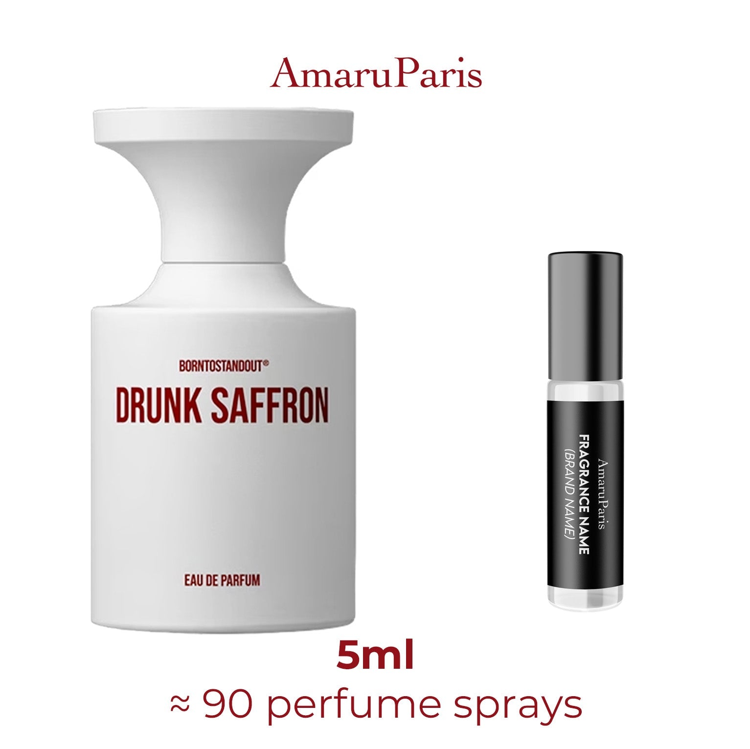 Parfum Drunk Saffron BORNTOSTANDOUT® unisexe - ParfumAmaruParis