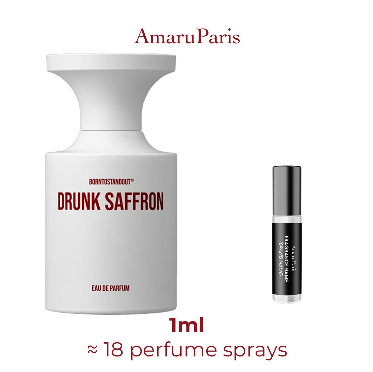 Parfum Drunk Saffron BORNTOSTANDOUT® unisexe - ParfumAmaruParis