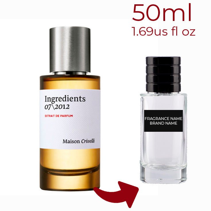 Parfum Ingredients 07 - 2012 Maison Crivelli unisexe - ParfumAmaruParis