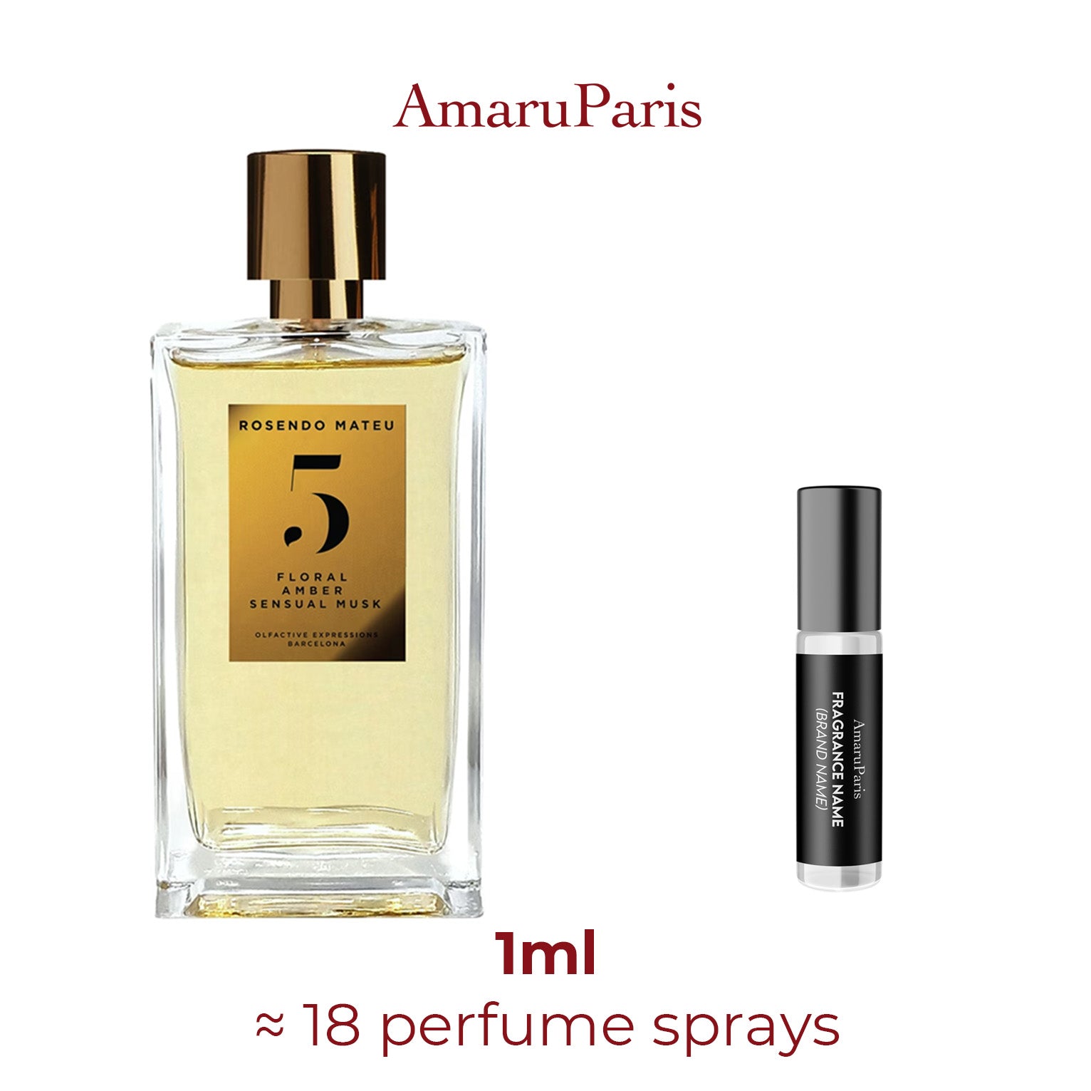 Parfum Rosendo Mateu Nº 5 Floral, Amber, Sensual Musk Rosendo Mateu Olfactive Expressions unisexe - ParfumAmaruParis