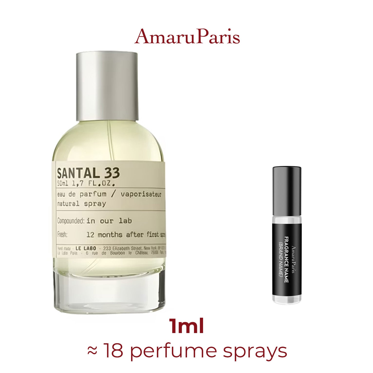 Parfum Santal 33 Le Labo unisexe - ParfumAmaruParis