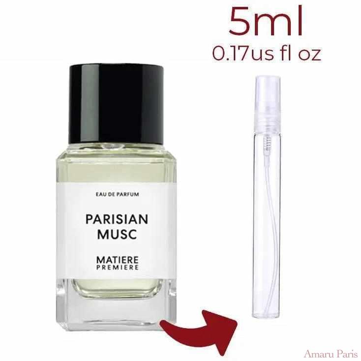 Parisian Musc Matiere Premiere for women and men Decant Fragrance Samples - ParfumAmaruParis
