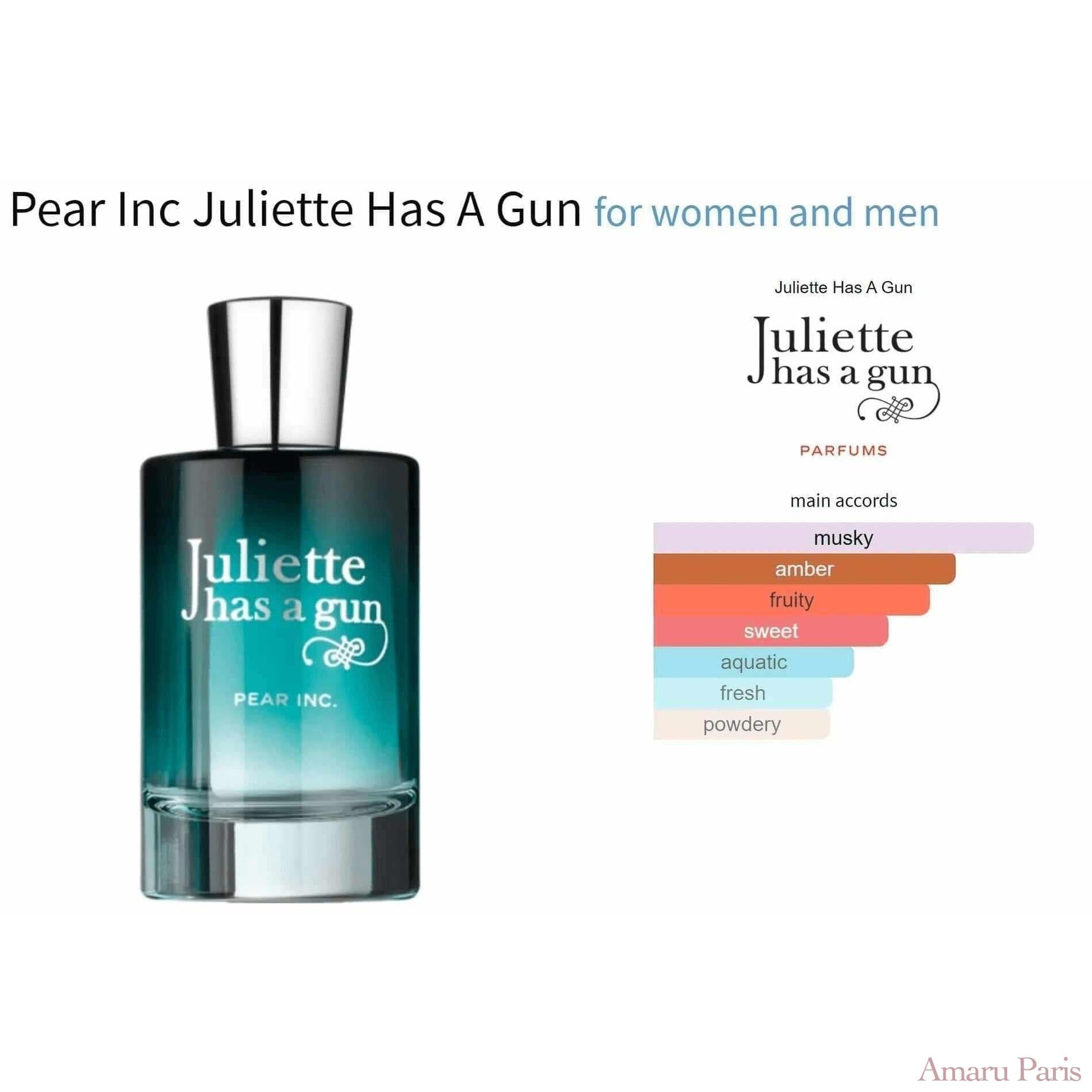 Pear Inc Juliette Has A Gun for women and men Decant Fragrance Samples - ParfumAmaruParis