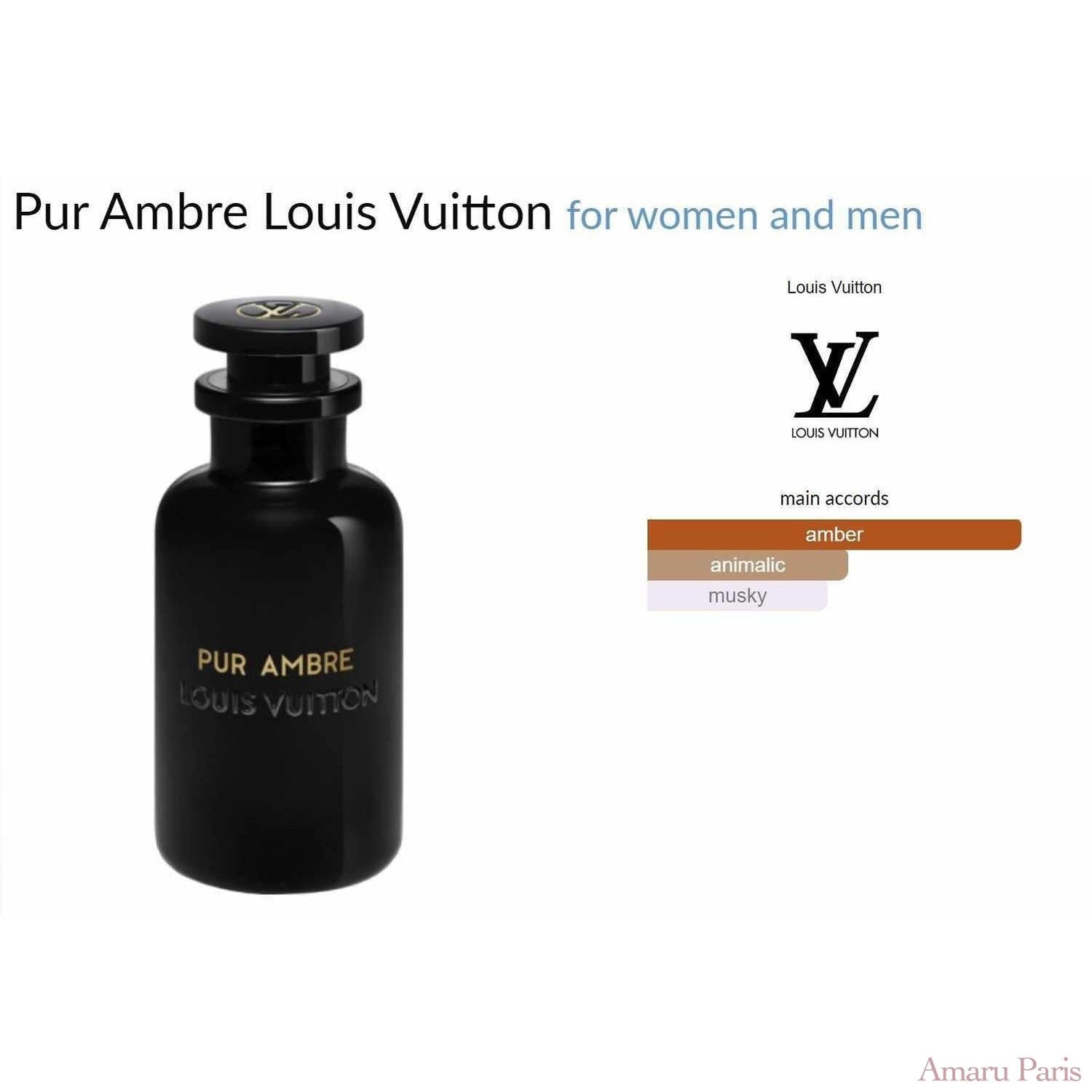 Pur Ambre Louis Vuitton for women and men - ParfumAmaruParis