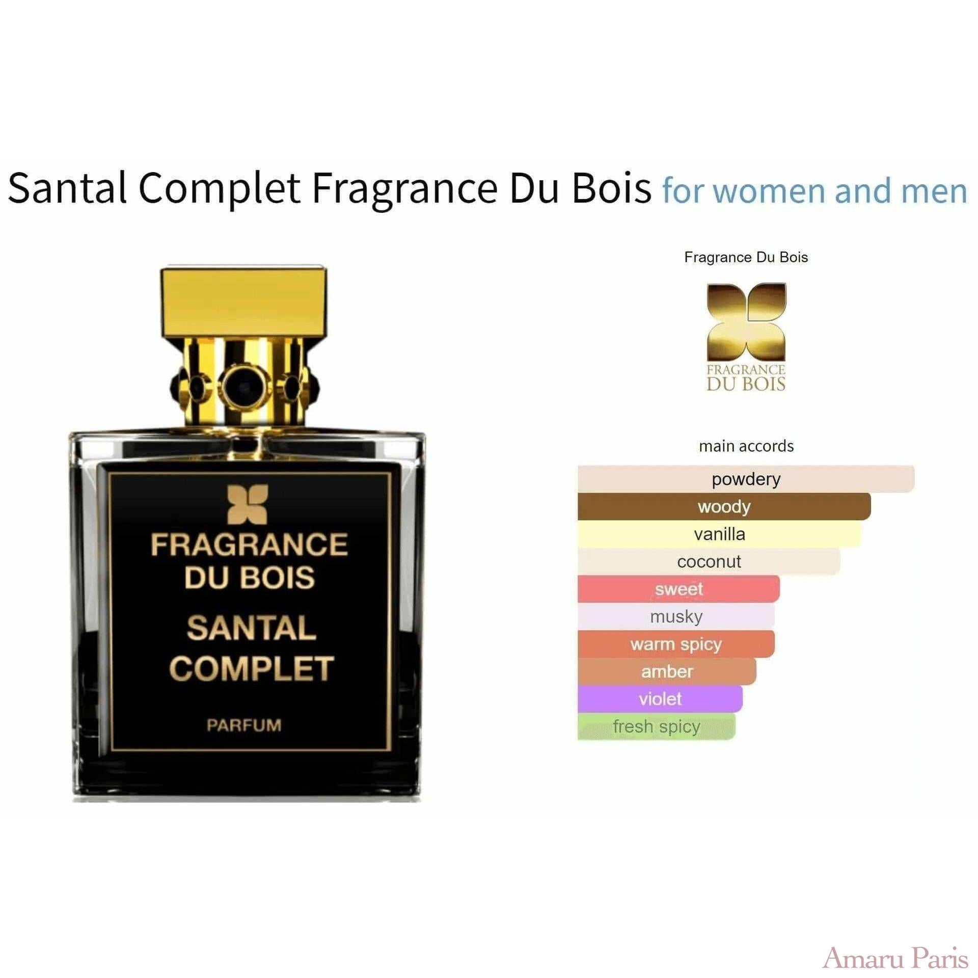 Santal Complet Fragrance Du Bois for women and men Decant Fragrance Samples - ParfumAmaruParis