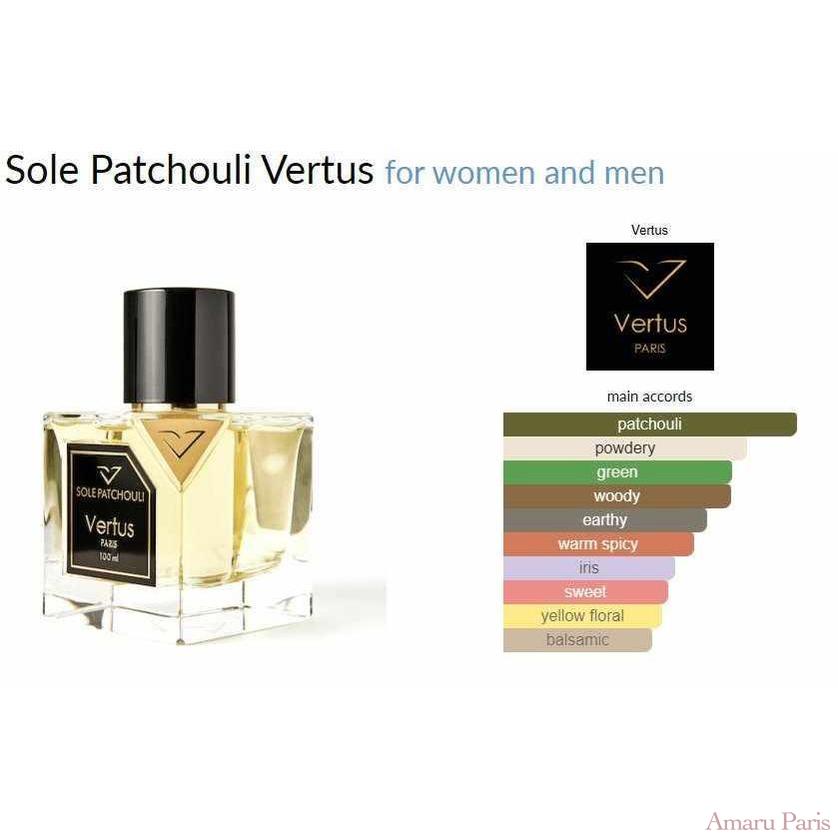 Sole Patchouli Vertus for women and men - ParfumAmaruParis