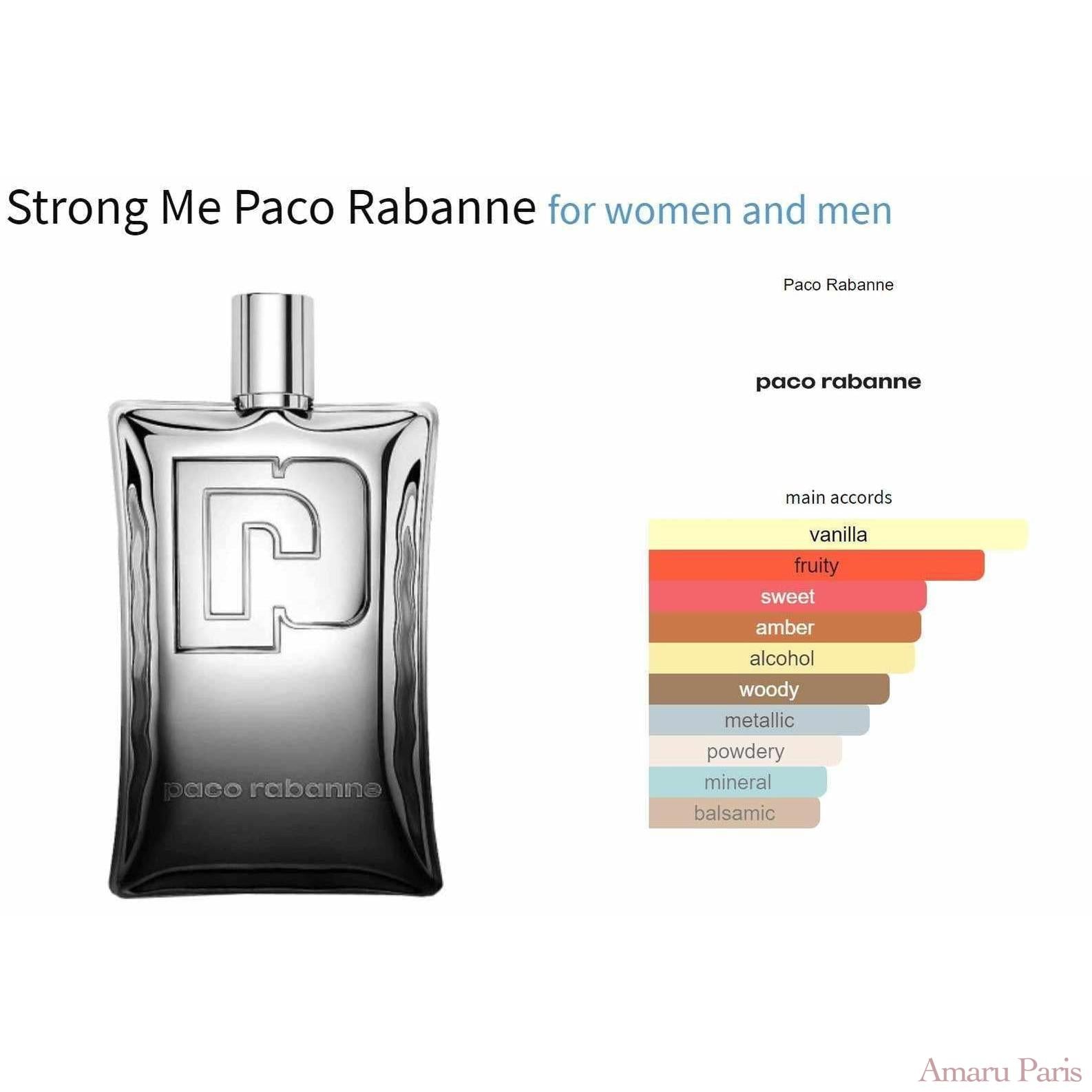 Strong Me Paco Rabanne for women and men Decant Fragrance Samples - AmaruParis