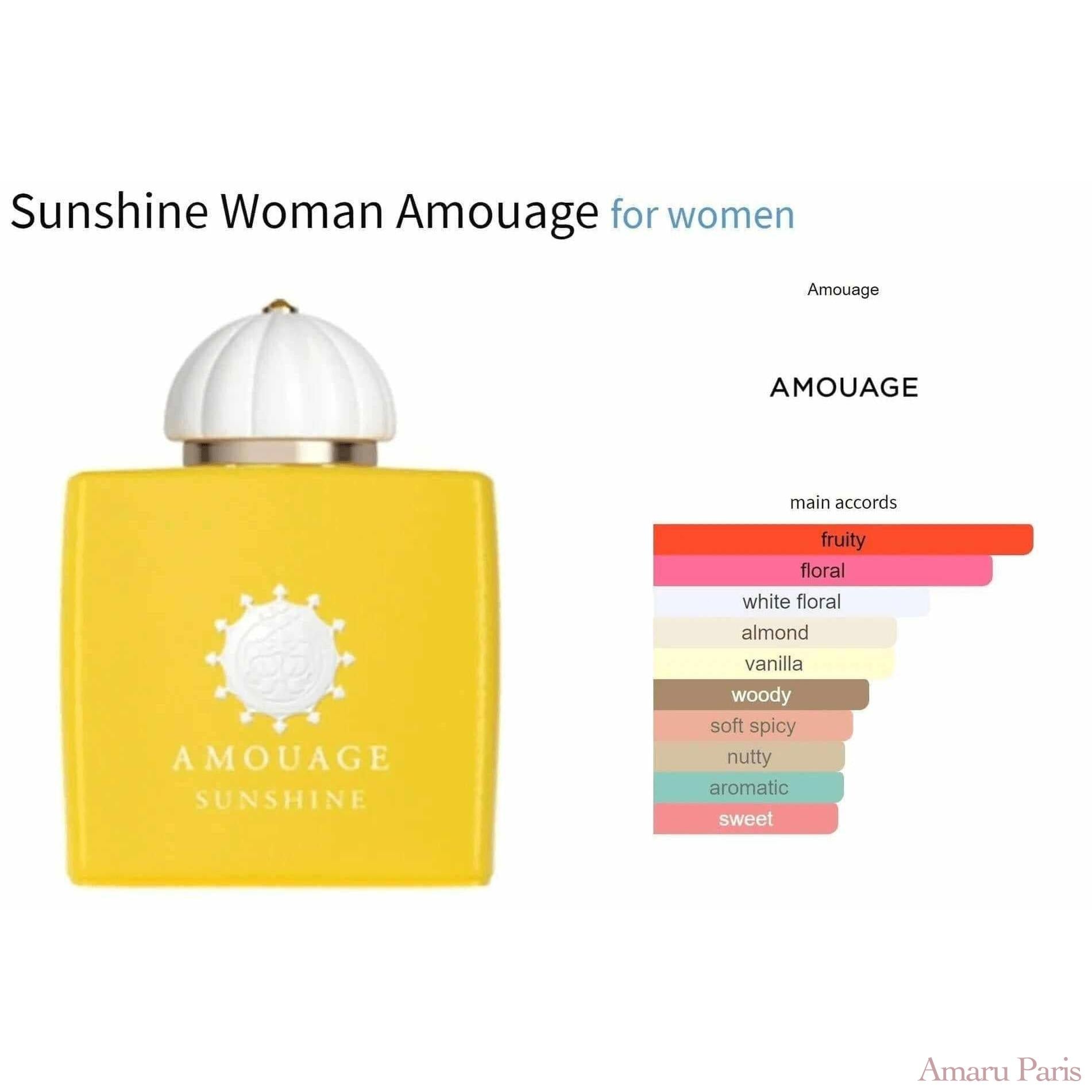 Sunshine Woman Amouage for women Decant Fragrance Samples - ParfumAmaruParis