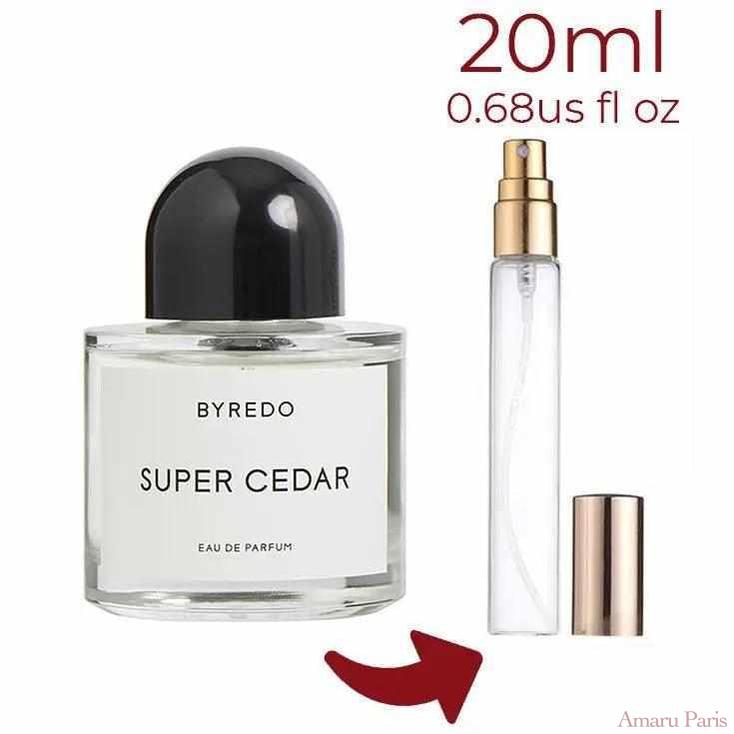 Super Cedar Byredo for women and men Decant Fragrance Samples - ParfumAmaruParis