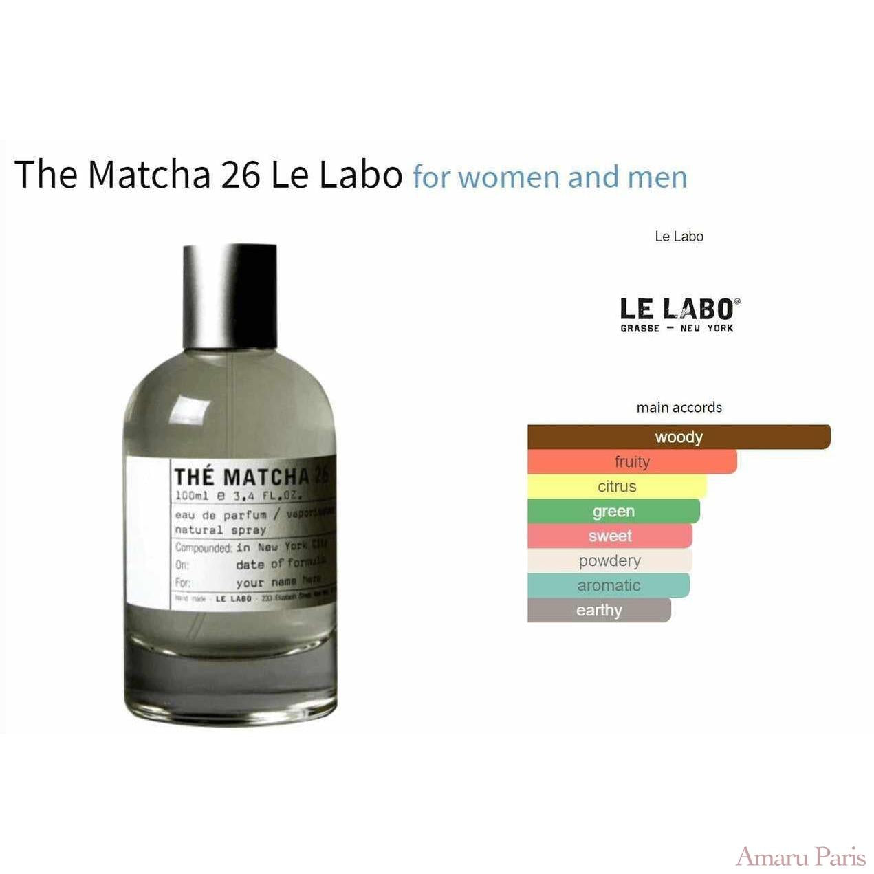 The Matcha 26 Le Labo for women and men Decant Fragrance Samples - ParfumAmaruParis