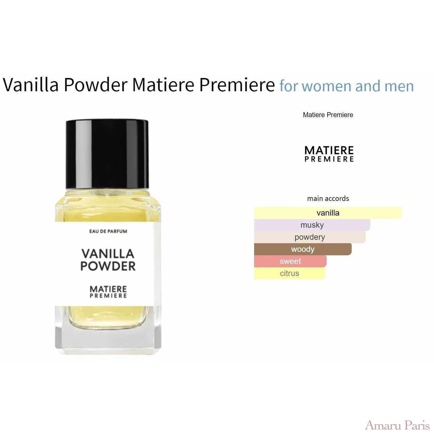 Vanilla Powder Matiere Premiere for women and men - ParfumAmaruParis
