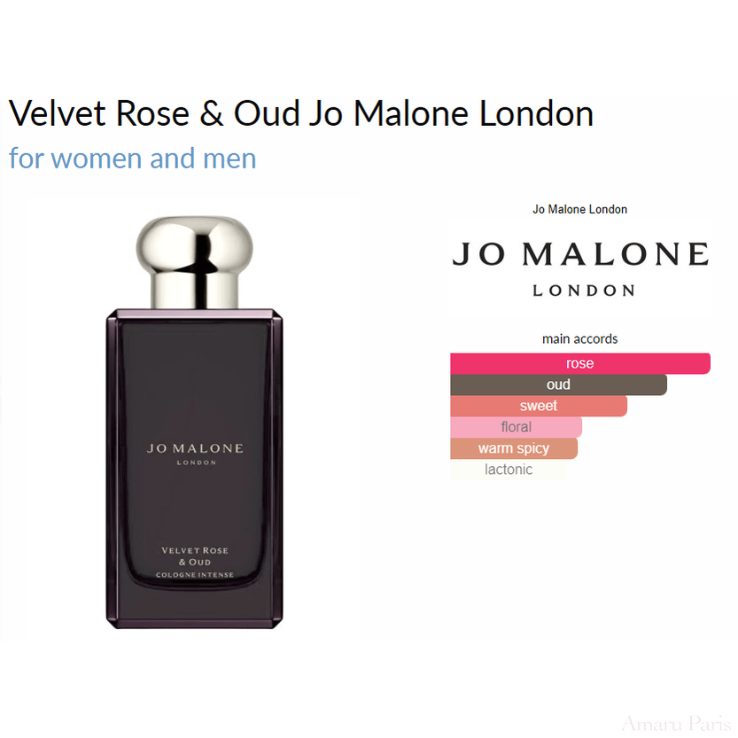 Velvet Rose & Oud Jo Malone London for women and men - ParfumAmaruParis