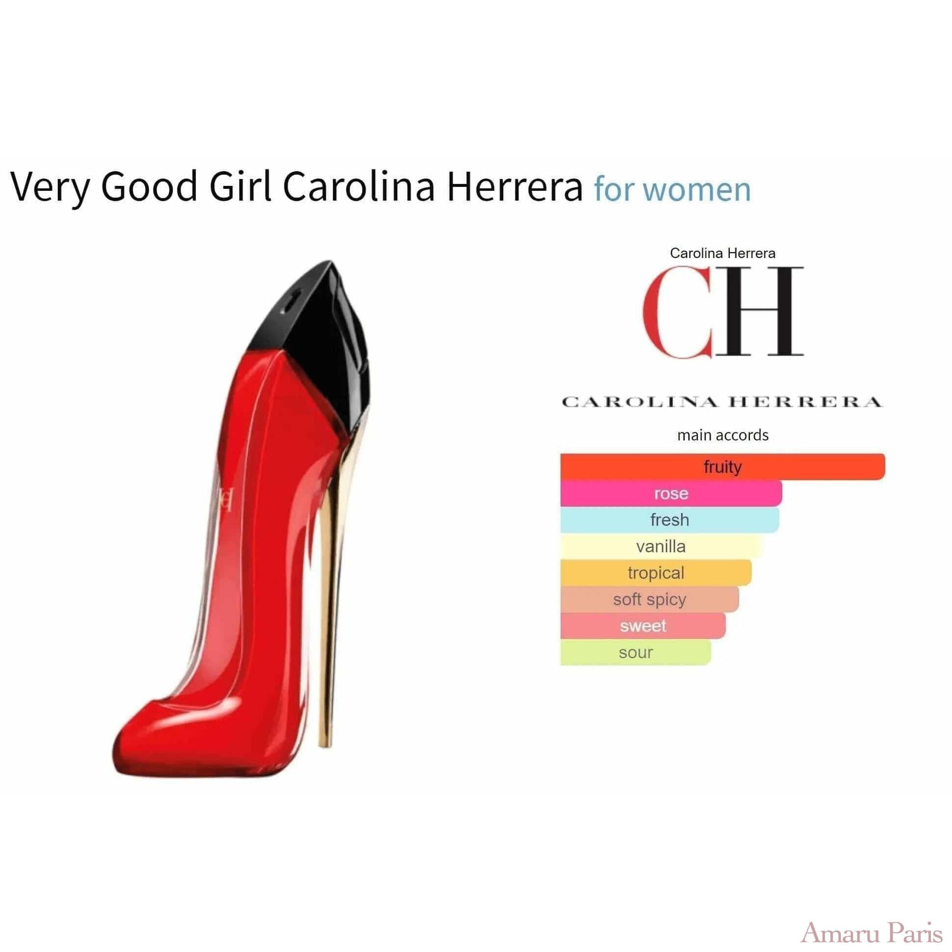 Very Good Girl Carolina Herrera for women Decant Fragrance Samples - ParfumAmaruParis