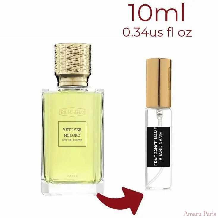 Vetiver Moloko Ex Nihilo for women and men Decant Fragrance Samples - ParfumAmaruParis