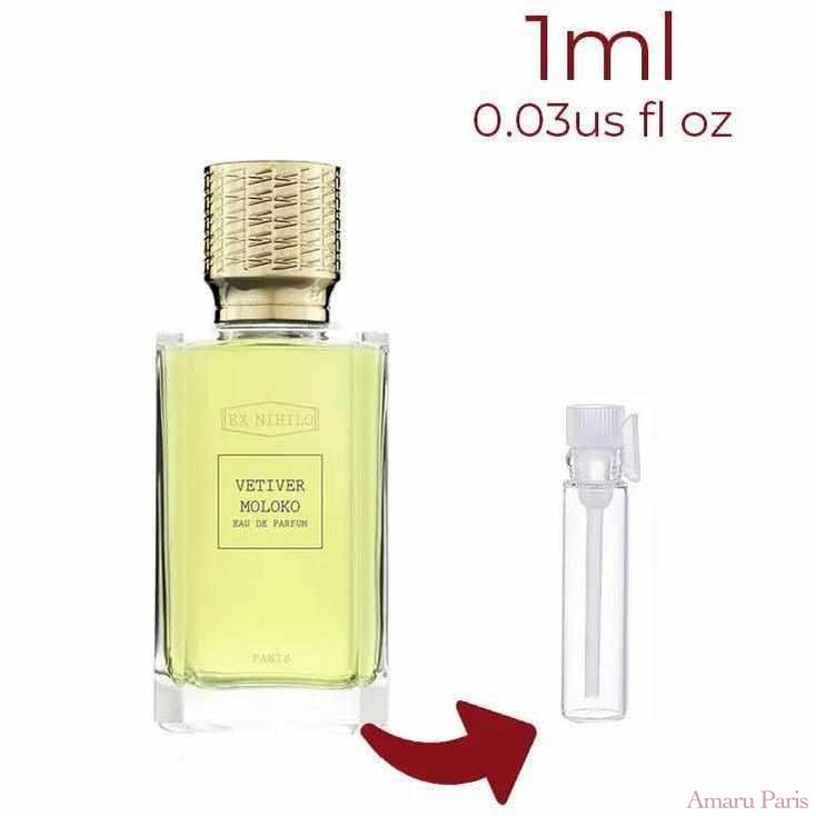 Vetiver Moloko Ex Nihilo for women and men Decant Fragrance Samples - ParfumAmaruParis