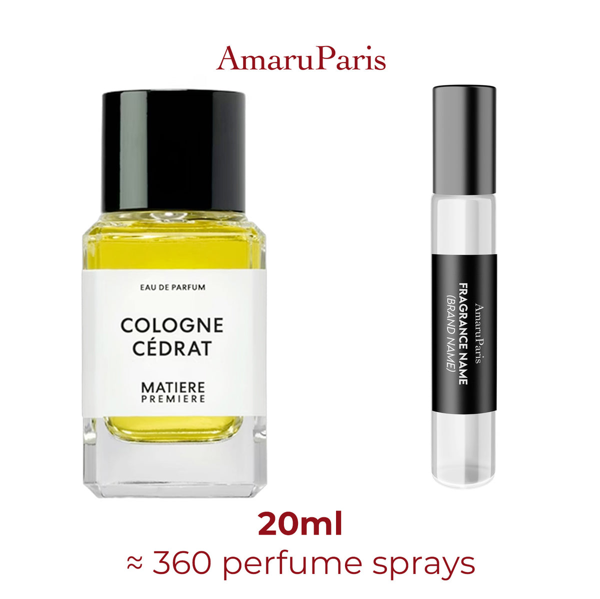 Parfum Cologne Cédrat Matière Première unisexe — échantillon 20 ml