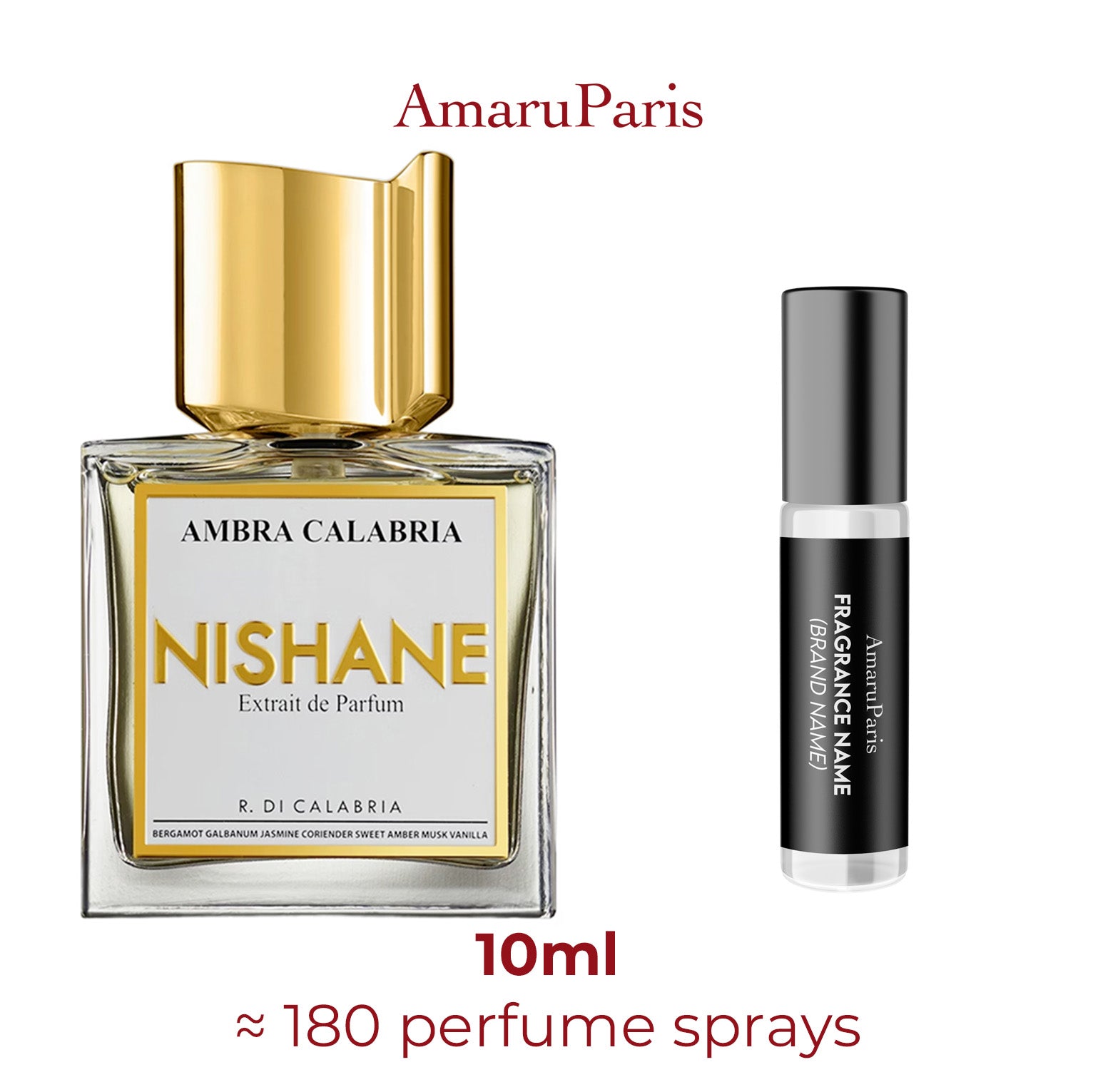 Parfum Ambra Calabria Nishane — échantillon 10 ml