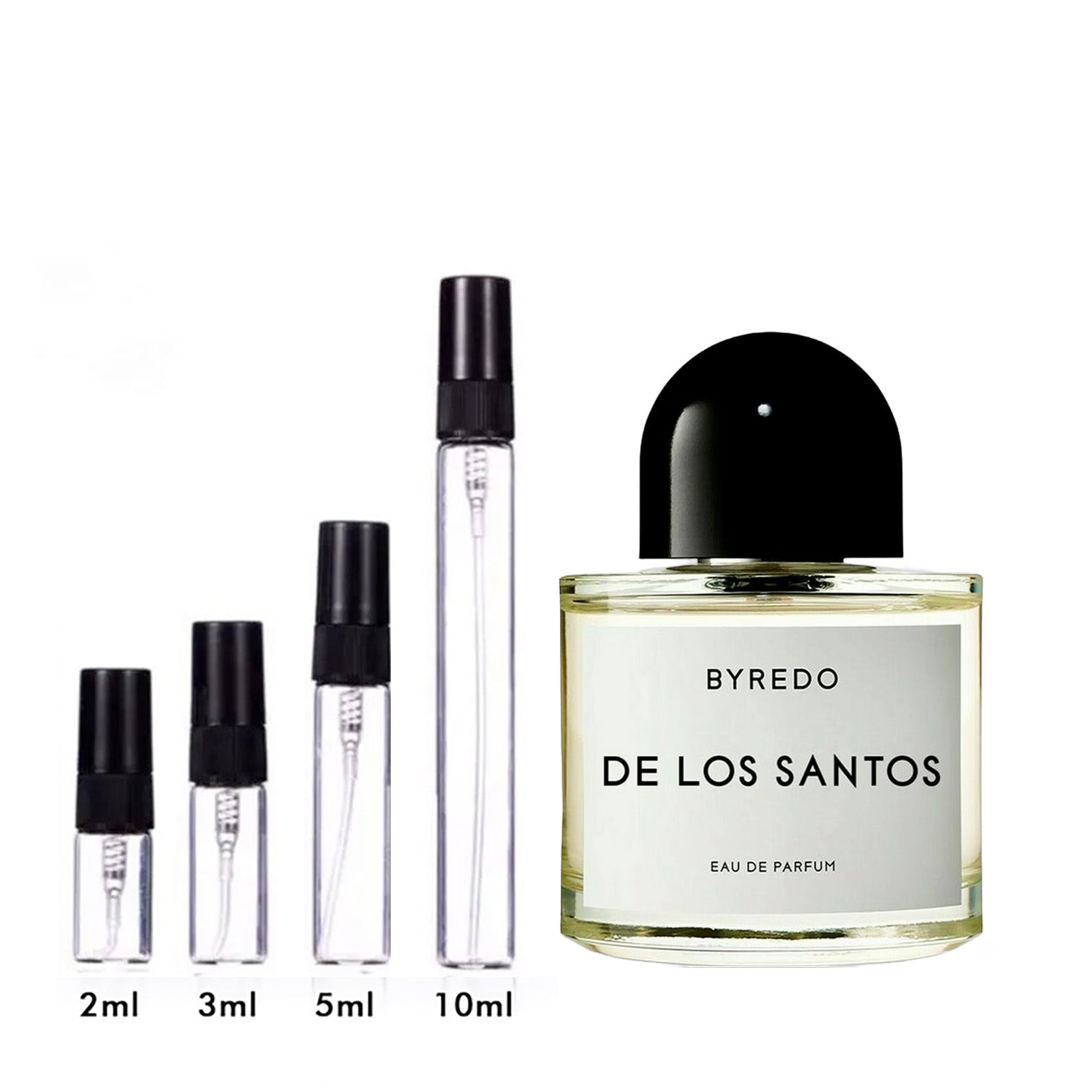 Parfum De Los Santos Byredo — flacon et échantillons