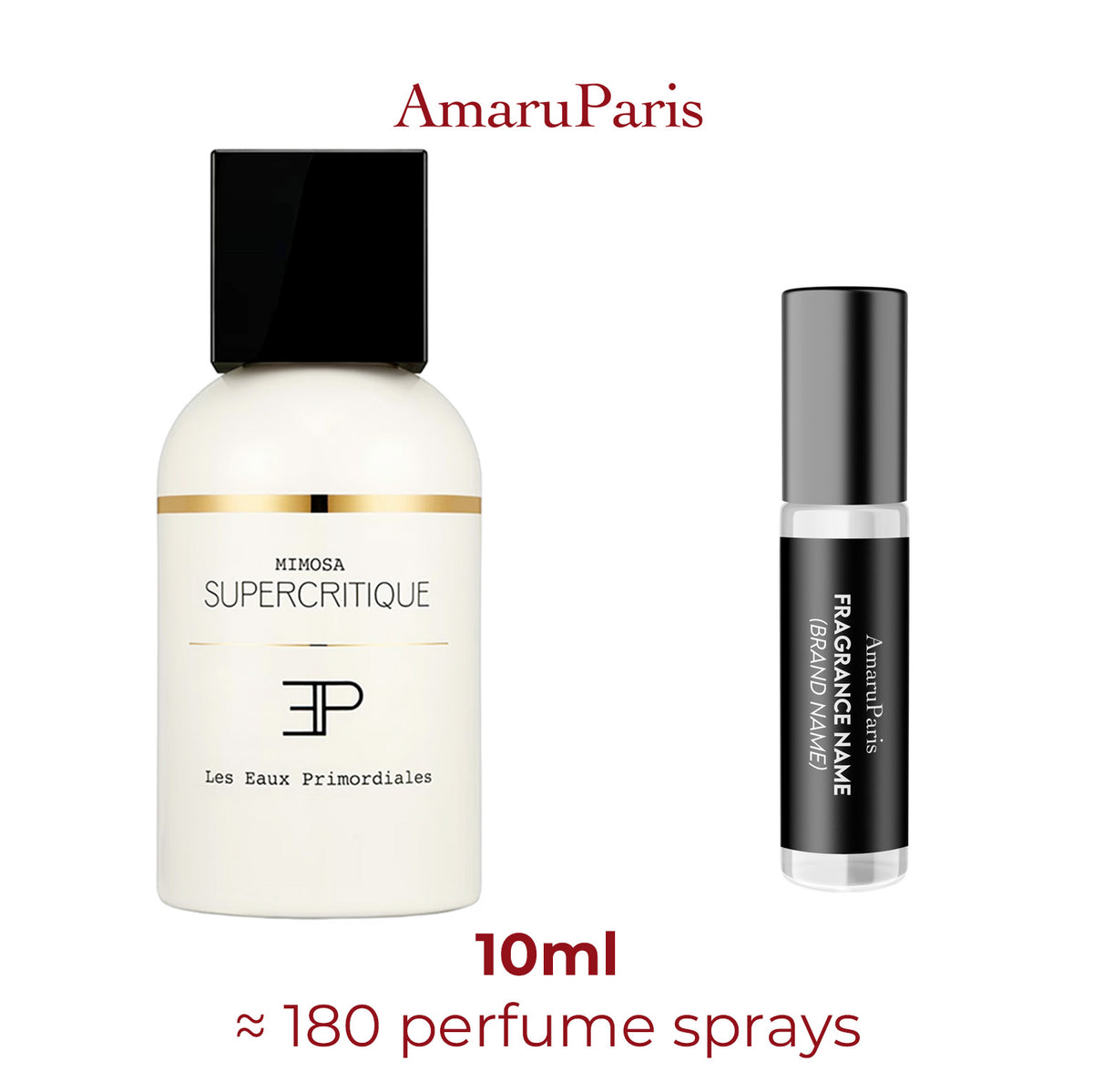 Parfum Mimosa Supercritique Les Eaux Primordiales unisexe — échantillon 10 ml