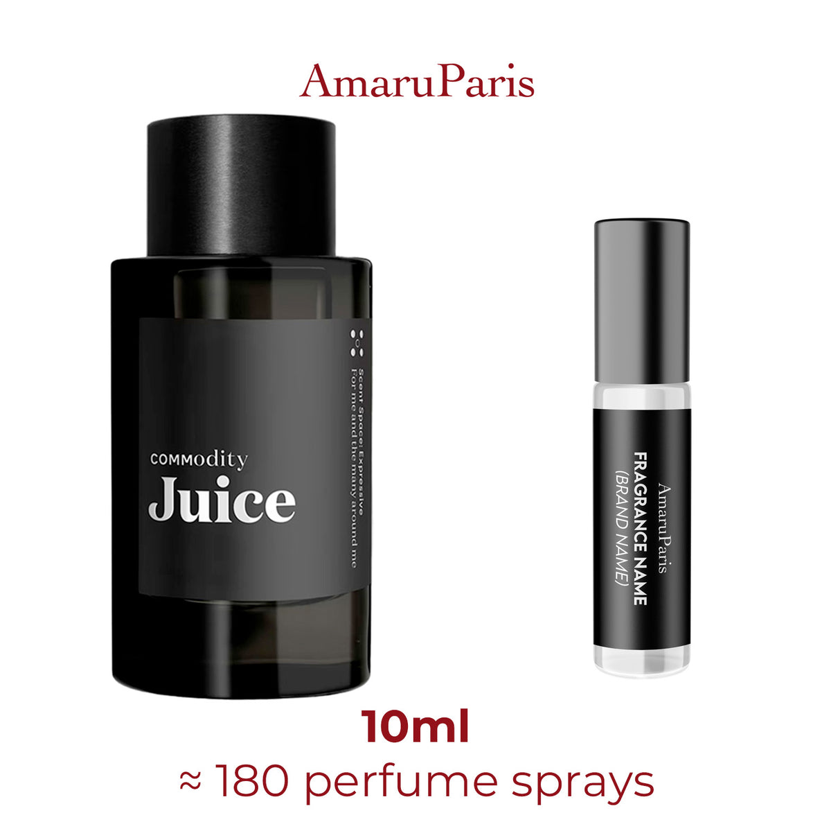 Parfum Juice Commodity unisexe — échantillon 10 ml