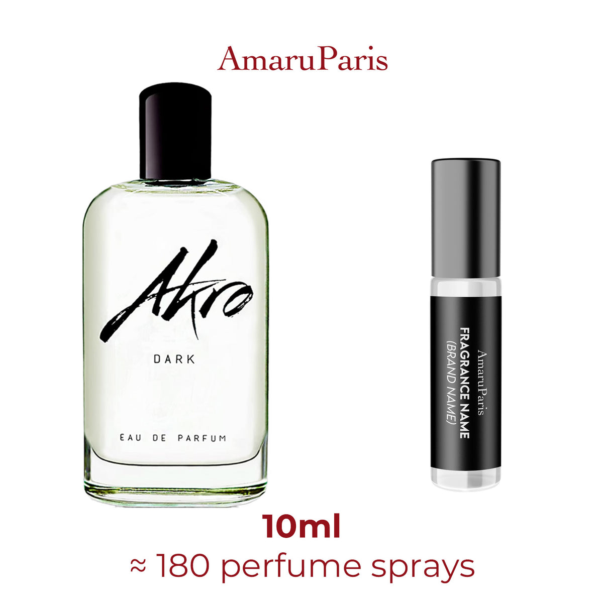 Parfum Dark Akro unisexe — échantillon 10 ml