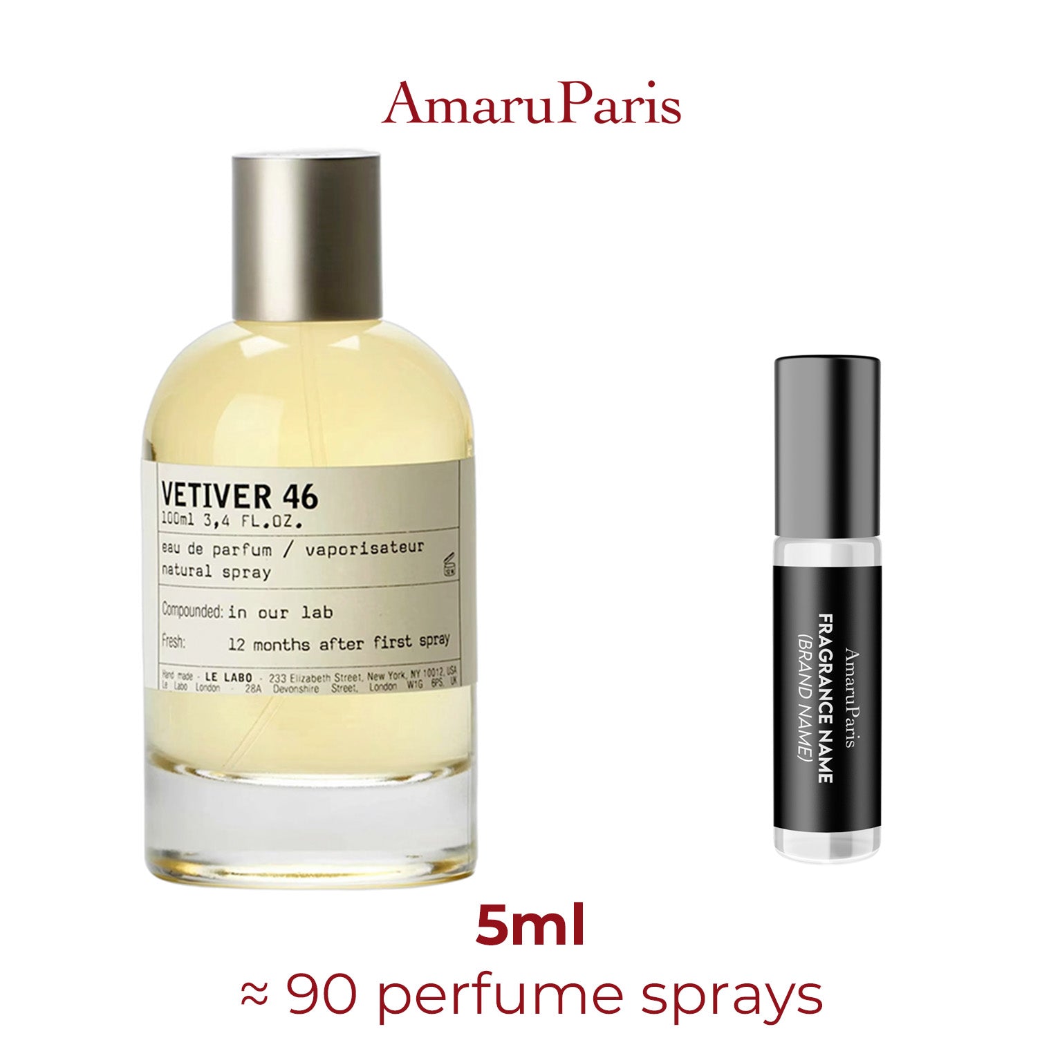 Parfum Vetiver 46 Le Labo — échantillon 5 ml