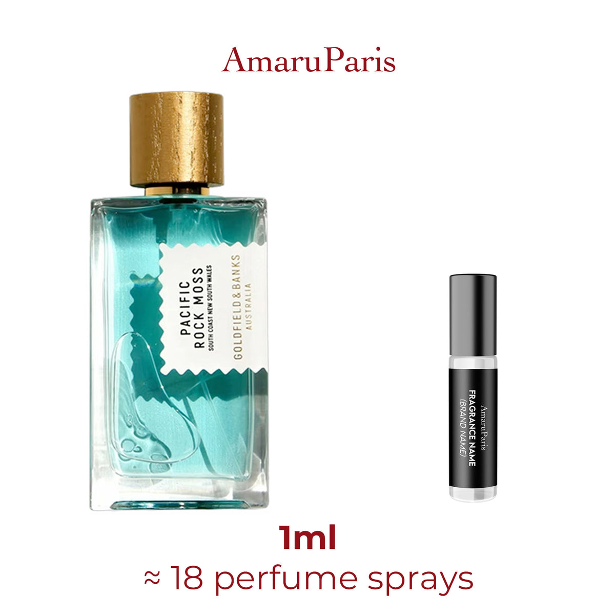 Parfum Pacific Rock Moss Goldfield & Banks Australia unisexe — échantillon 1 ml