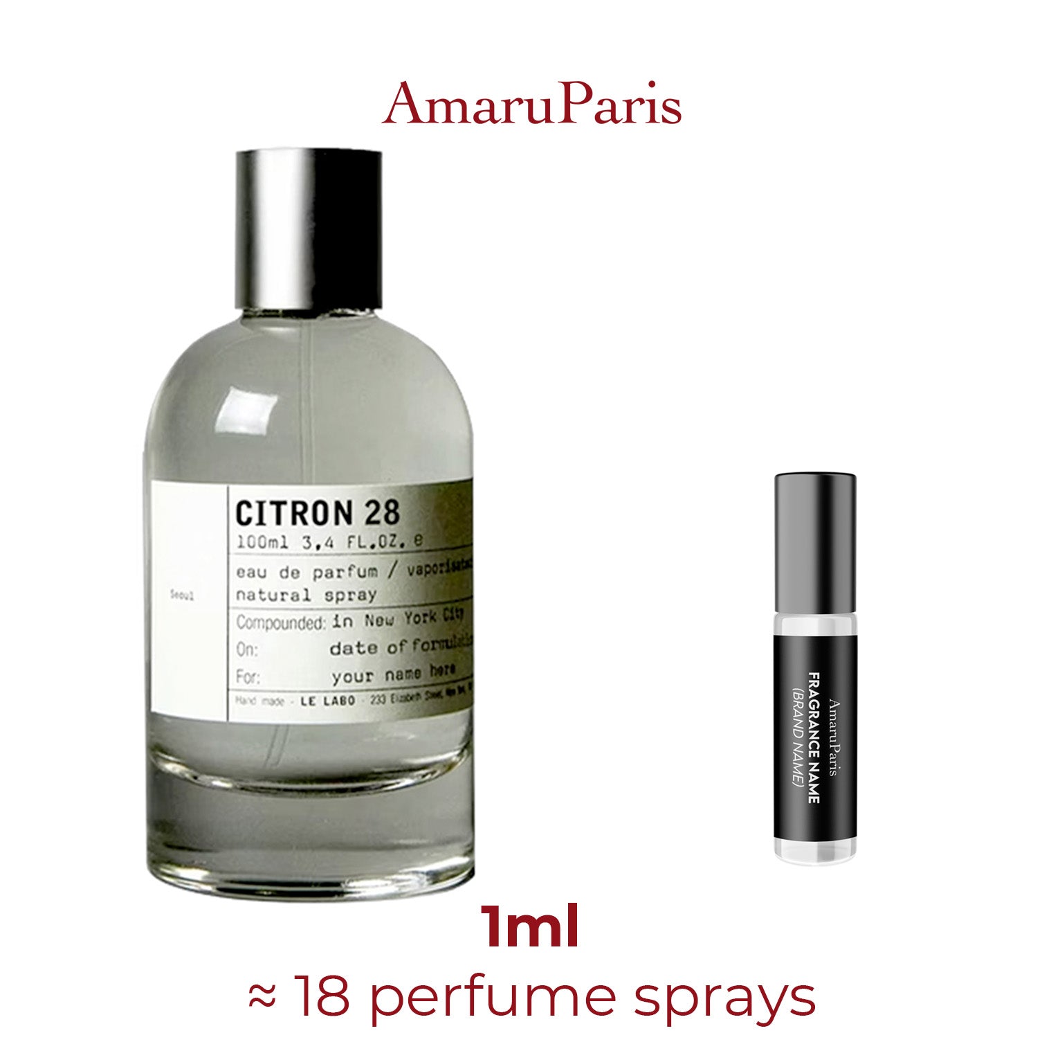 Parfum Citron 28 Seoul Le Labo unisexe AmaruParis