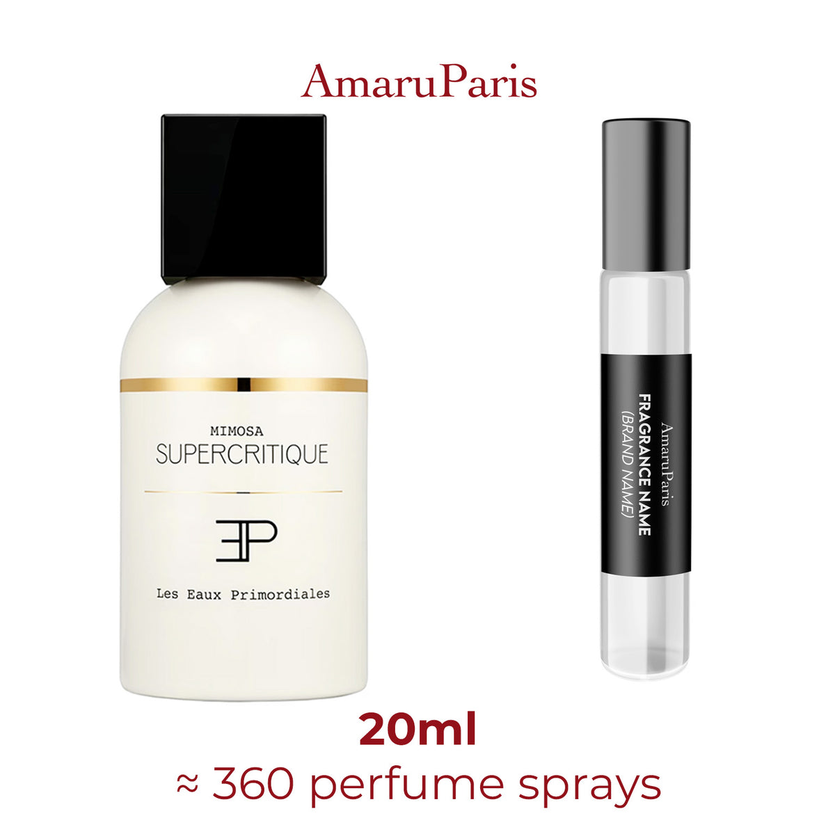 Parfum Mimosa Supercritique Les Eaux Primordiales unisexe — échantillon 20 ml