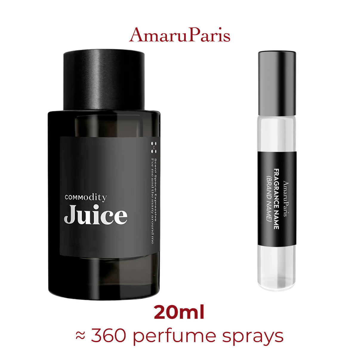 Parfum Juice Commodity unisexe — échantillon 20 ml