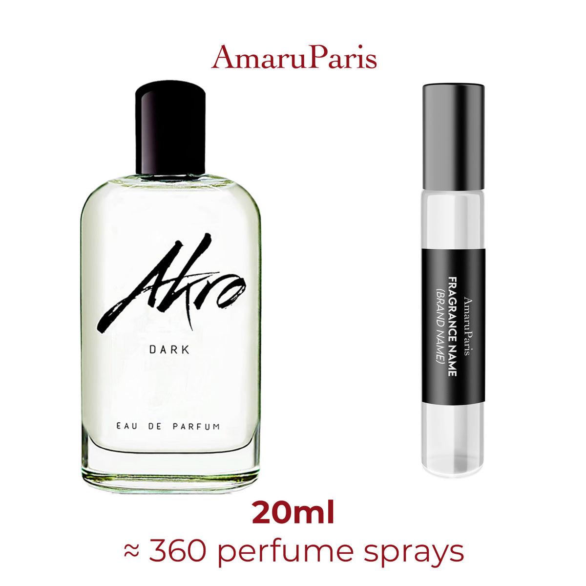 Parfum Dark Akro unisexe — échantillon 20 ml