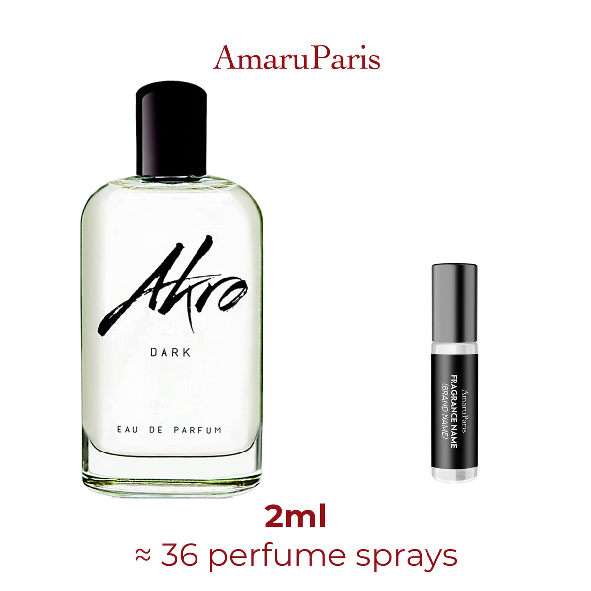 Parfum Dark Akro unisexe — échantillon 2 ml