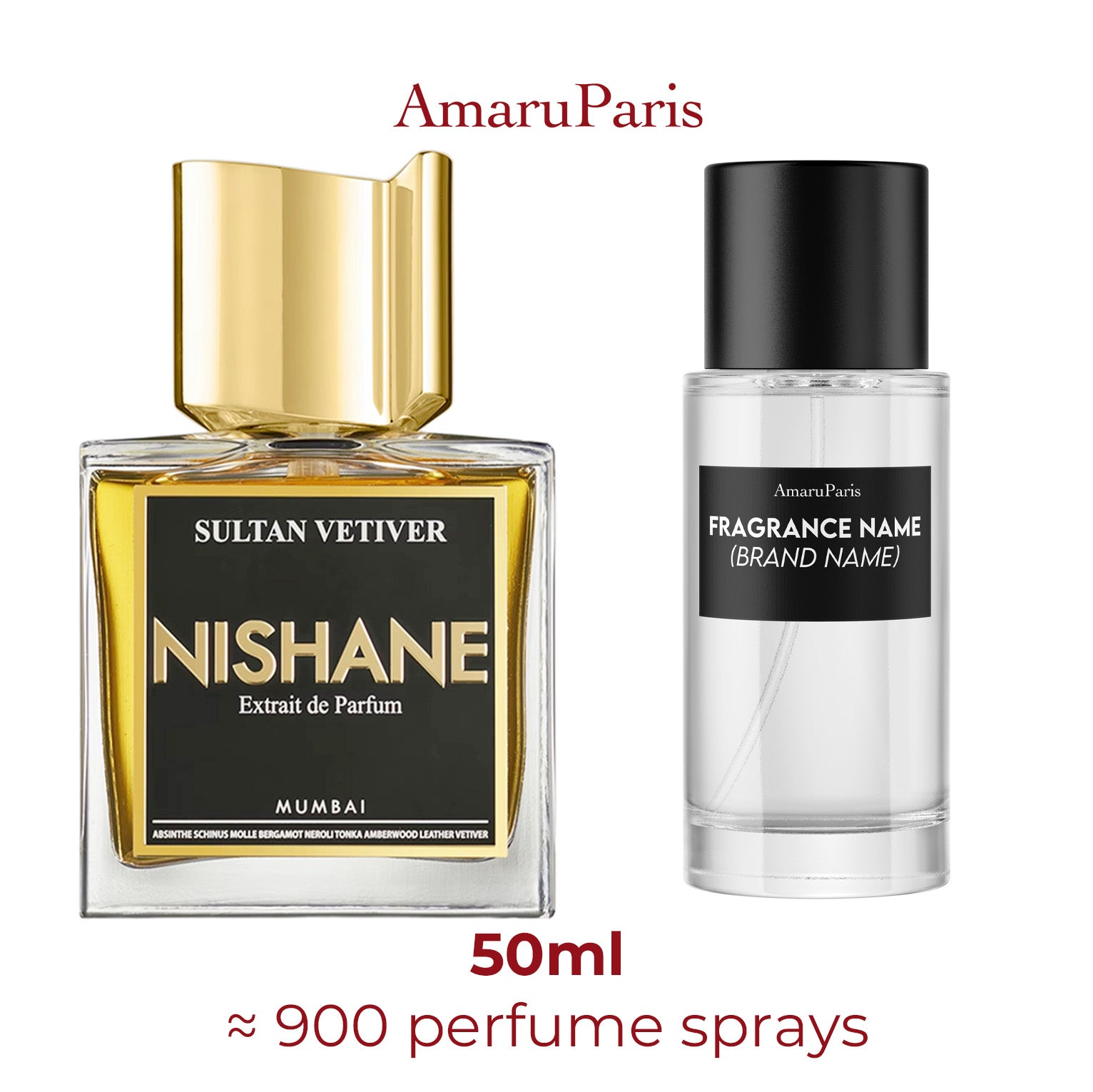 Parfum Sultan Vetiver Nishane — échantillon 50 ml