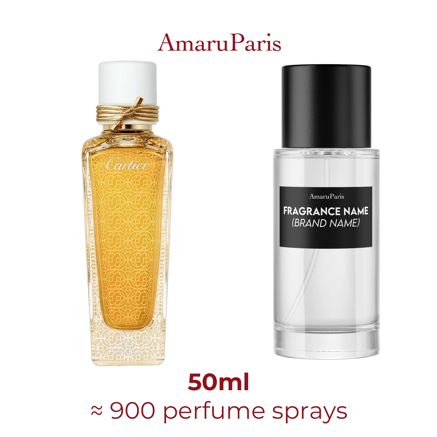Parfum Oud & Vanillé Cartier — échantillon 50 ml